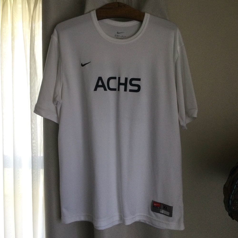 🚨Nike White ACHS Dri-FIT Athletic Tee